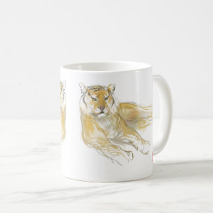 Original Drawing Chinese Tiger Year Birthday WCM2 Coffee Mug