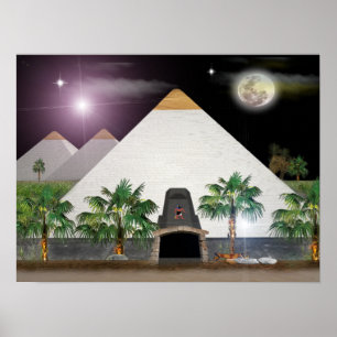 original Egyptian Pyramids poster