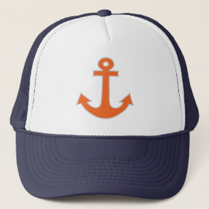 Original Embroidery Anchor Captain Nautical Trucker Hat