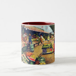 Original Farmer's Market, Hollywood, California Two-Tone Coffee Mug