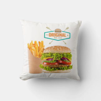 Original fast food design. cushion