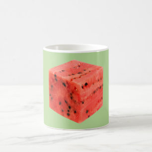 Original Fresh Sweet Red Watermelon Food Cube Coffee Mug