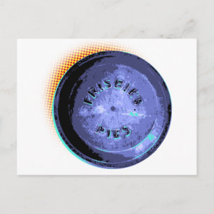 Original Frisbee Pie Tin Pop-Art Postcard