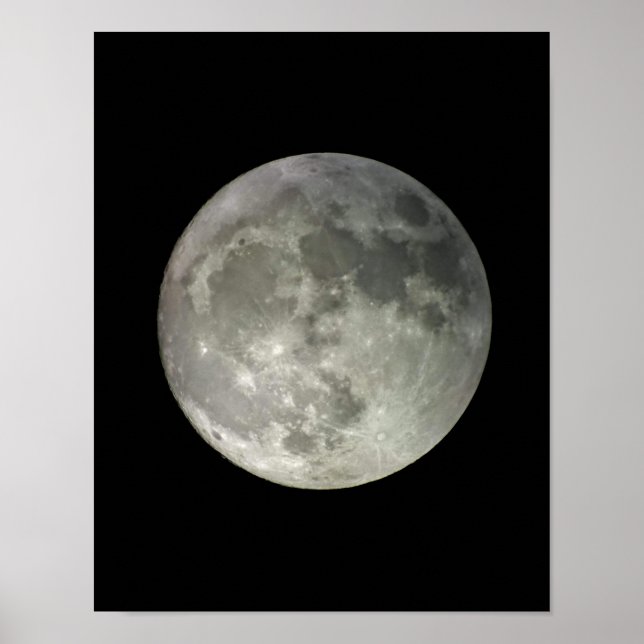 Original Full Moon Photography Matte Poster (Front)