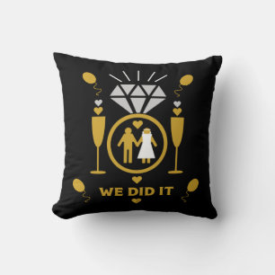Original Funny Engagement Congratulations Cushion