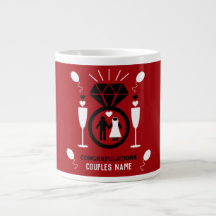 Original Funny Engagement Congratulations Gift     Large Coffee Mug