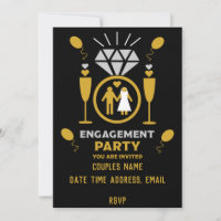 Original Funny Engagement Party Invites