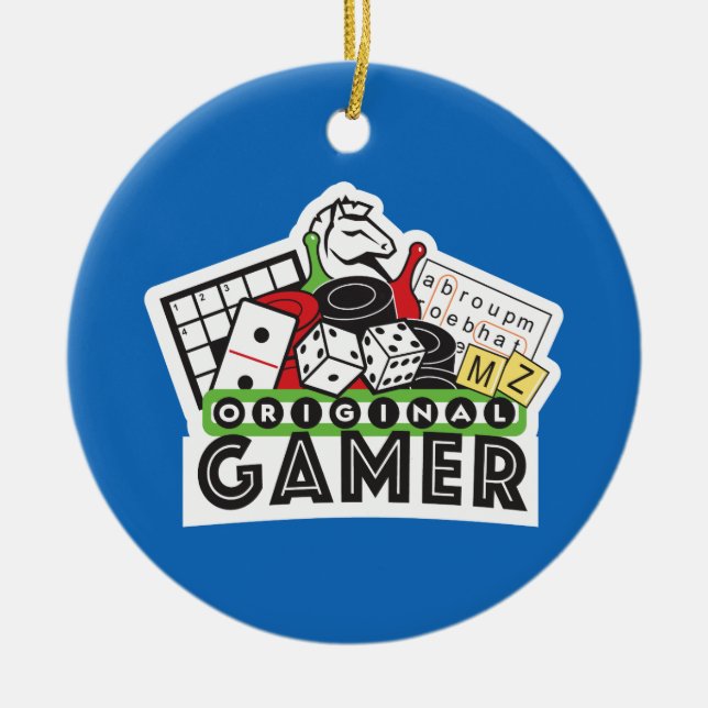 original gamer ceramic tree decoration (Front)