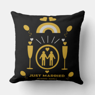 Original gay guy wedding gifts     cushion