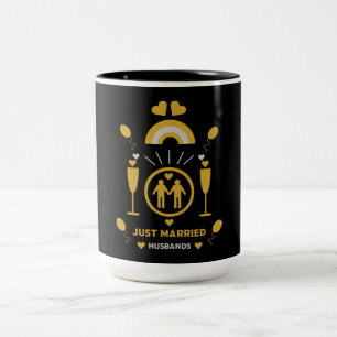 Original gay guy wedding gifts large coffee mug
