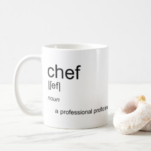Original gift   CHEF definition dictionary text Coffee Mug