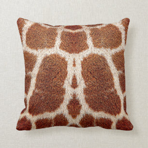 Original giraffe fur cushion
