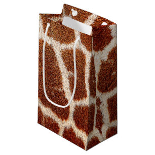 Original giraffe fur small gift bag
