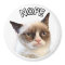 Original Grumpy Cat Round Magnet "NOPE"
