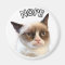 Original Grumpy Cat Round Magnet "NOPE"