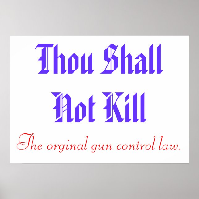 Original Gun Control Poster (Front)