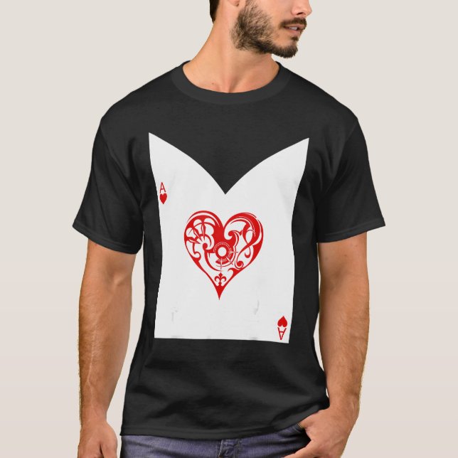 Original Halloween Playing Card Costume Alice In W T-Shirt (Front)