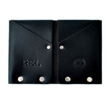 Original Hammer Riveted Men's Black Leather Wallet