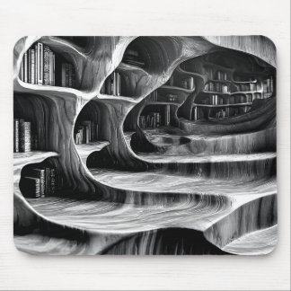 Original High Contrast Grayscale Relief Mouse Mat
