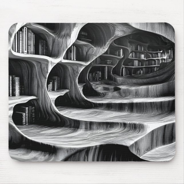 Original High Contrast Grayscale Relief Mouse Mat (Front)