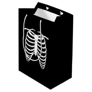 Original Horror Rib cage of a skeleton Halloween Medium Gift Bag