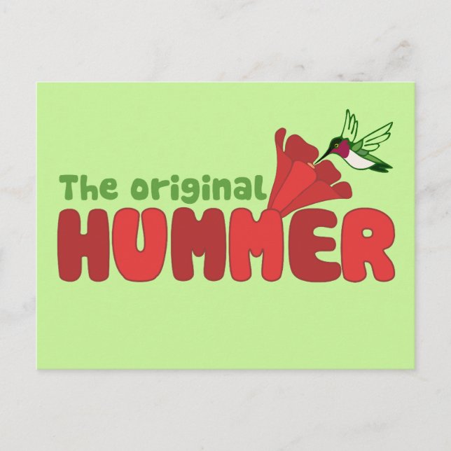 Original Hummer Postcard (Front)