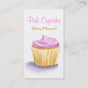 Original Illustration Cupcake Business Cards