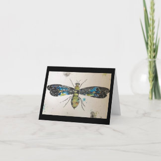 Original Insect Watercolor on Blank Card