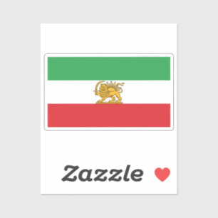 Original Iranian Lion and Sun Historic Flag