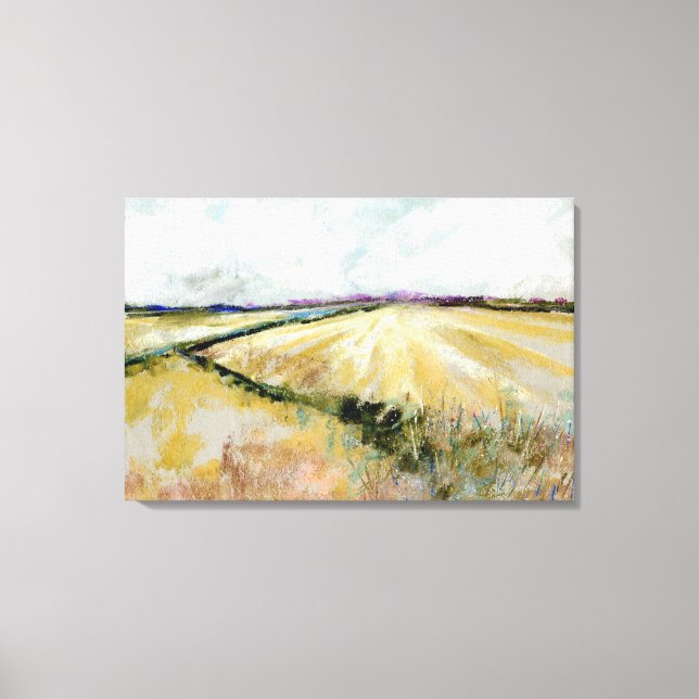Original Irish Landscape Painting Canvas Print (Front)