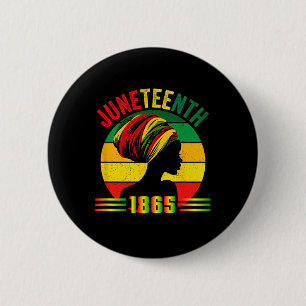 Original Juneteenth Day Black Pride Women 6 Cm Round Badge