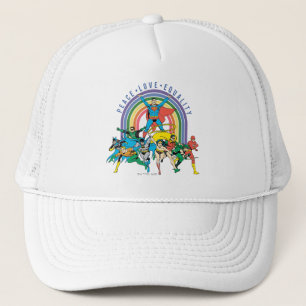 Original Justice League - Peace, Love, Equality Trucker Hat