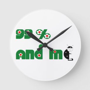 original ladybird round clock
