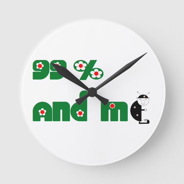 original ladybug round clock (Front)