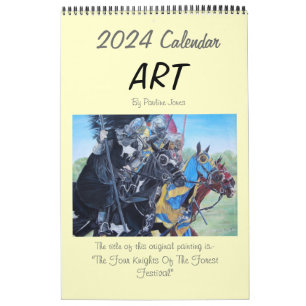 original landscapes and dogs and still life 2024 calendar