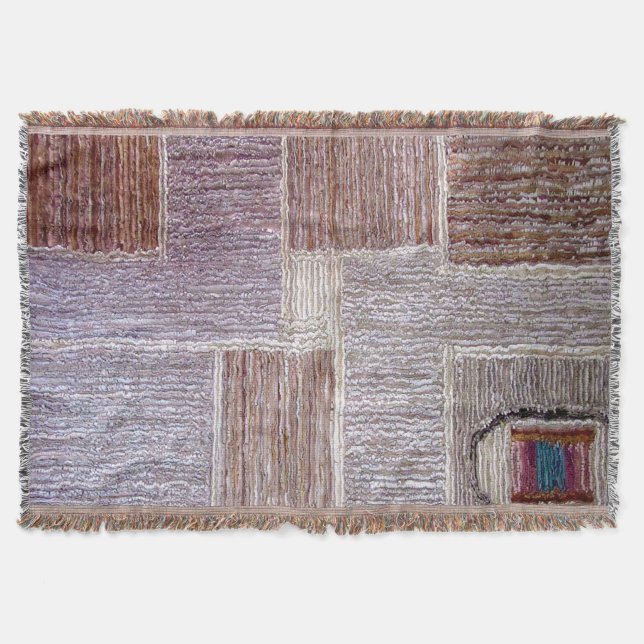 Original leather carpet craft throw blanket (Front)