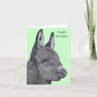 original lifelike drawing of Cute donkey