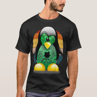Original Linu Retro uni geek proud coding gift T-Shirt