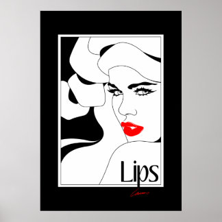 Original Lips Poster