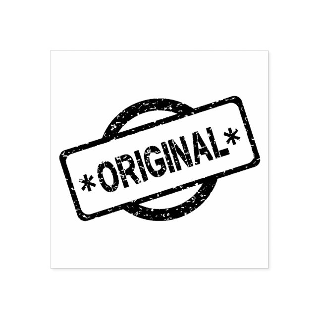 Original Logo Round Circle Brand Embossed Rubber Stamp (Imprint)