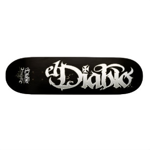 Original Logo; The Devil Magazine   Skate Deck
