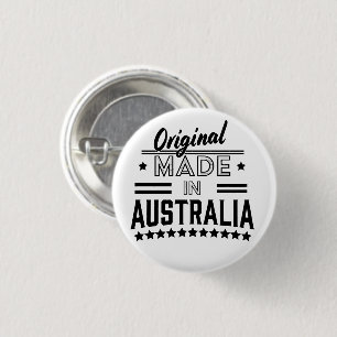 Original made in Australia 3 Cm Round Badge