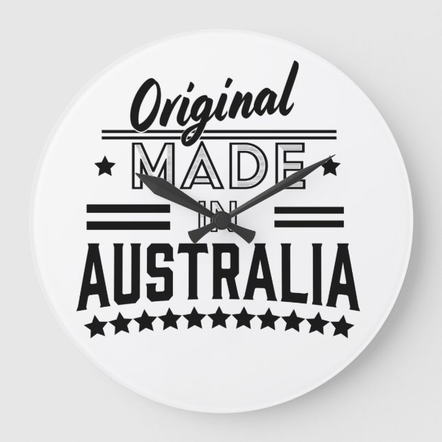 Original made in Australia Large Clock (Front)