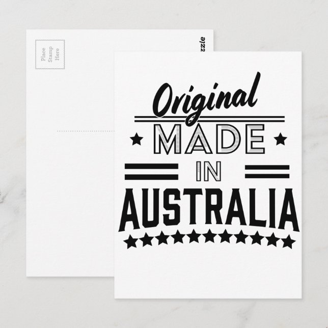 Original made in Australia Postcard (Front/Back)