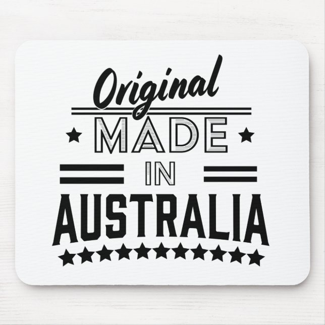 Original made in Australia Stainless Steel Water B Mouse Mat (Front)