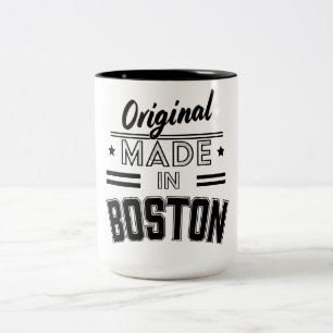 Original made in Boston logo Two-Tone Coffee Mug