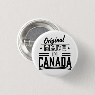 Original Made in Canada logo 3 Cm Round Badge