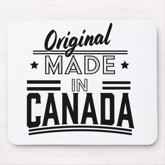 Original Made in Canada logo Coaster Mouse Mat (Front)