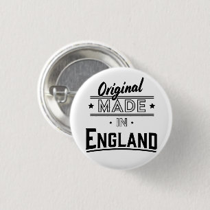 Original Made in England 3 Cm Round Badge