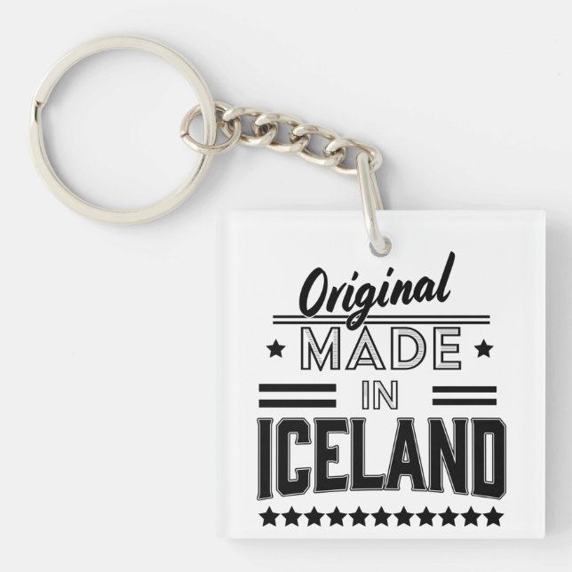 Original made in Iceland Key Ring (Front)